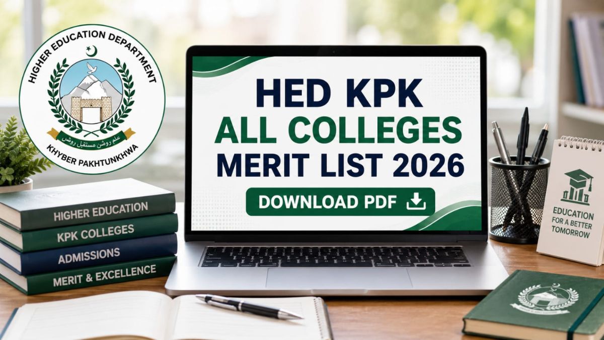 HED KPK All Colleges Merit List 2026 Download PDF