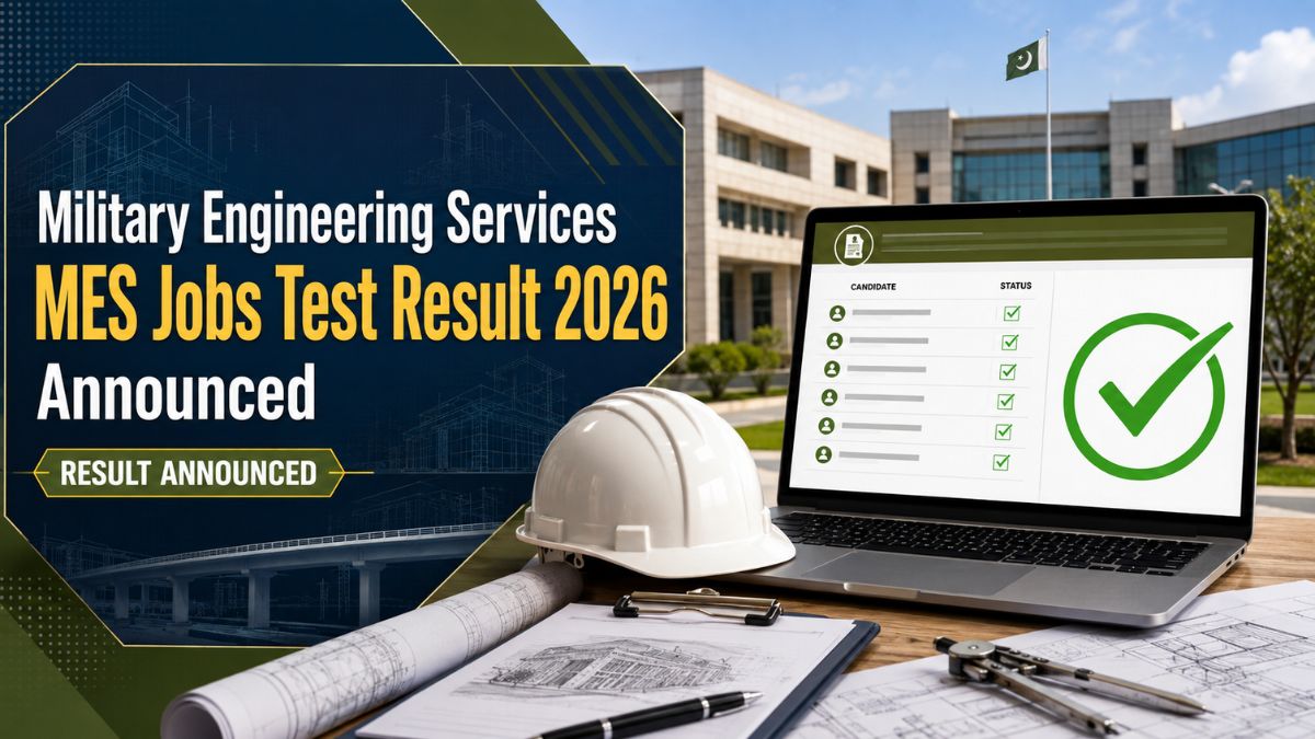 Military Engineering Services MES Jobs Test Result 2026 Announced