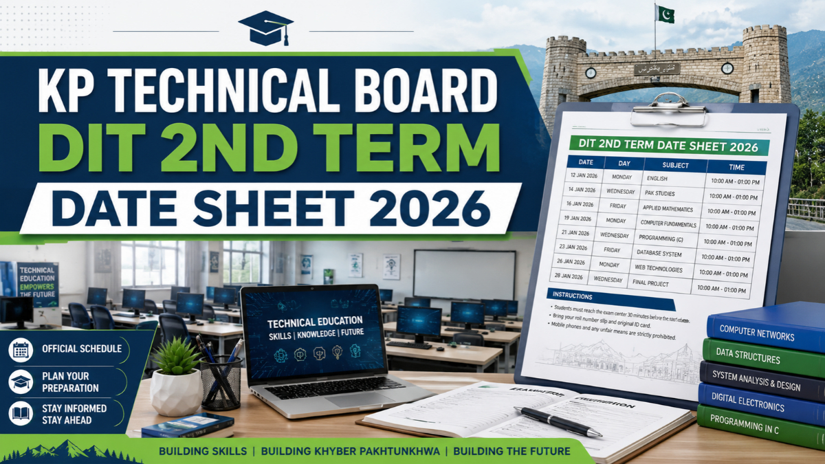 KP Technical Board DIT 2nd Term Date Sheet 2026