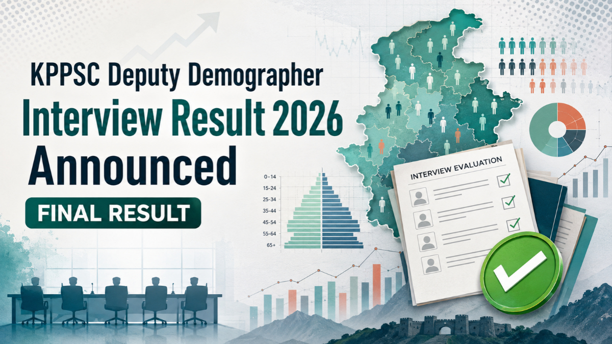 KPPSC Deputy Demographer Interview Result 2026 Announced